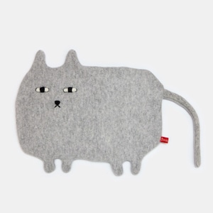 Ernest Cat Lambswool Hot Water Bottle Cover Made to order image 1