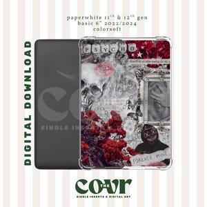 DARK ROMANCE - Kindle Insert (Digital Download) / Clear Case Insert / Kindle Paperwhite/Colorsoft/6”