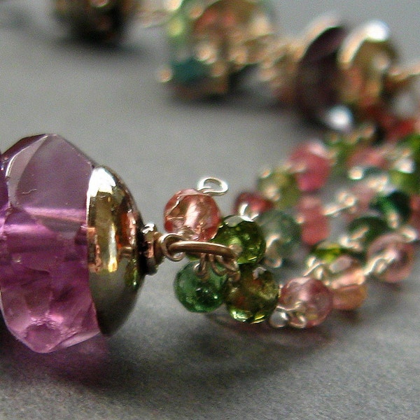 TOURMALINE AND AMETRINE BRACELET