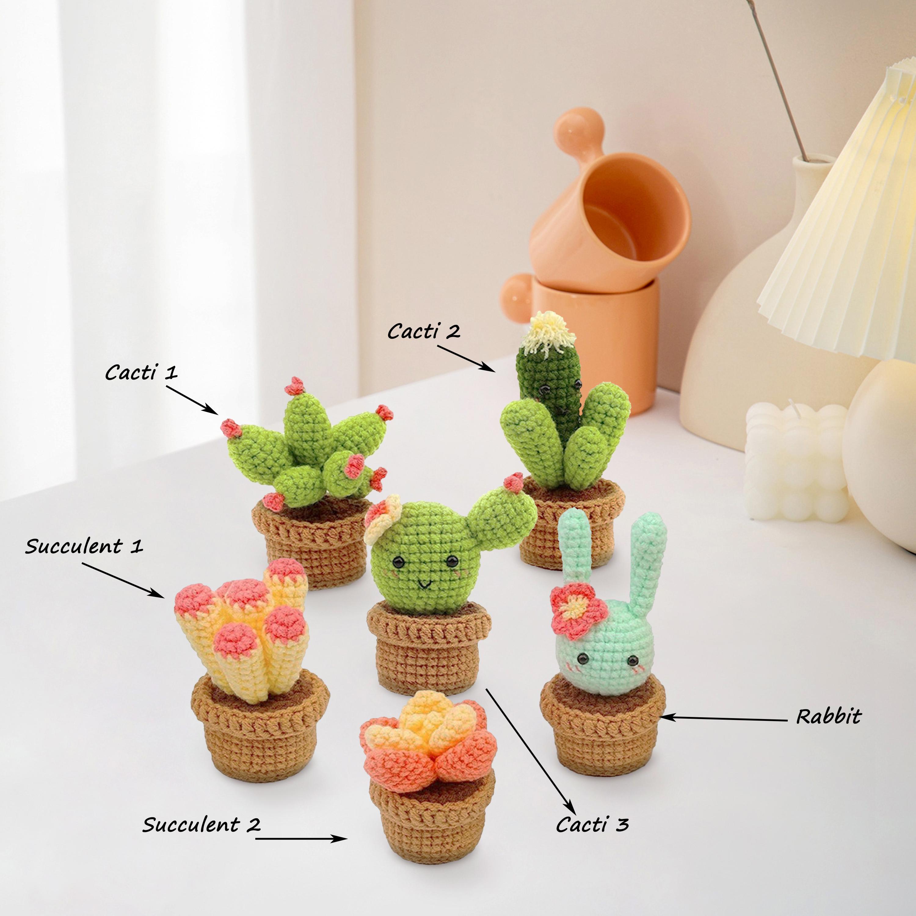 Multicolor - Handmade Crochet Flower Pots (Set of 3) 30