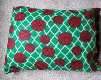 It's Basketball Time Fleece Pillowcase for Standard Size Pillow