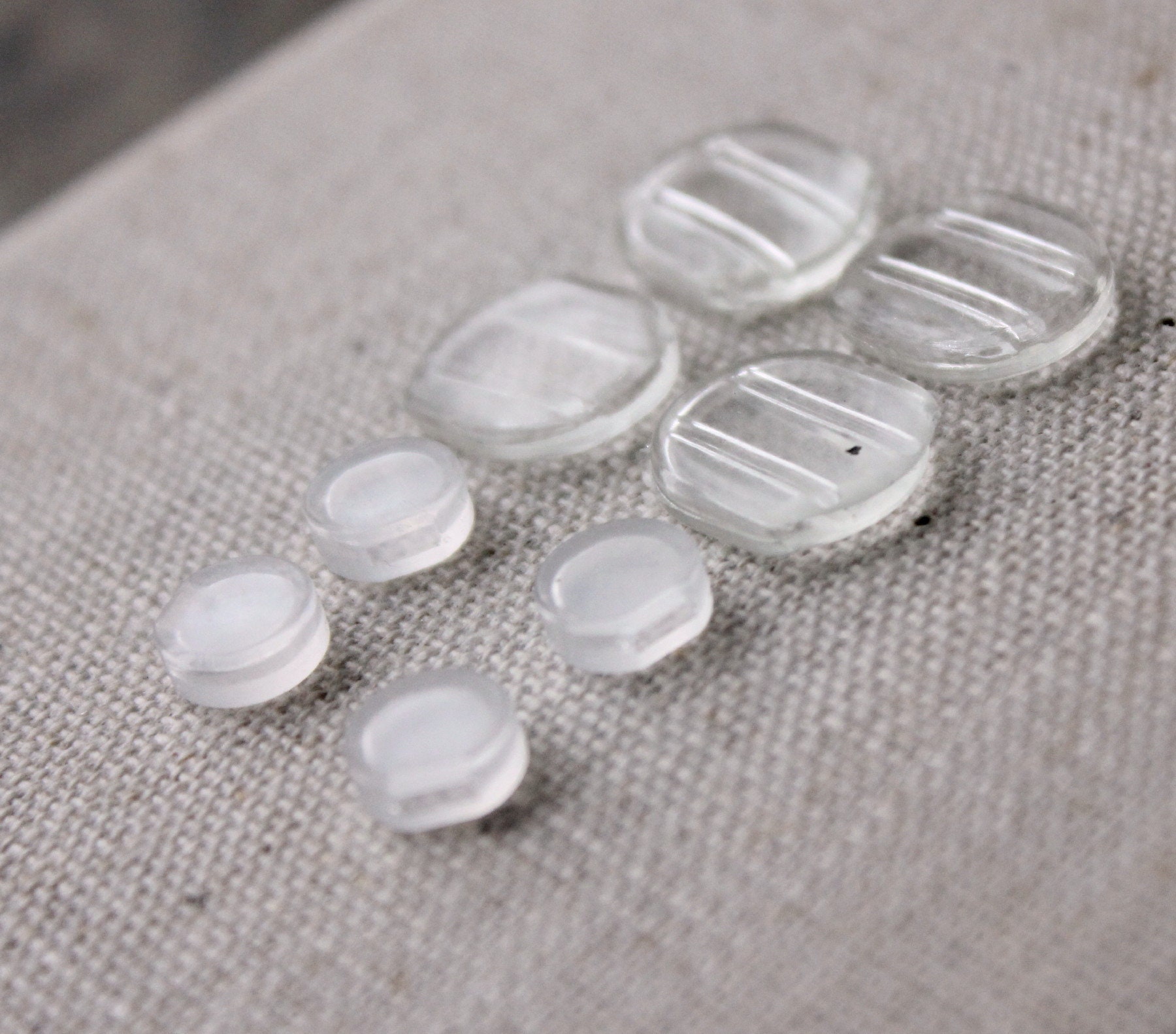 Clip on earring pads comfortable soft silicone pads two Etsy