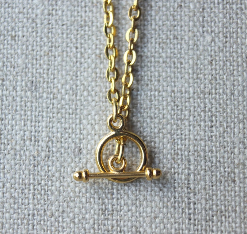 Toggle Clasp necklace SMALL toggle clasp 12 36 Etsy