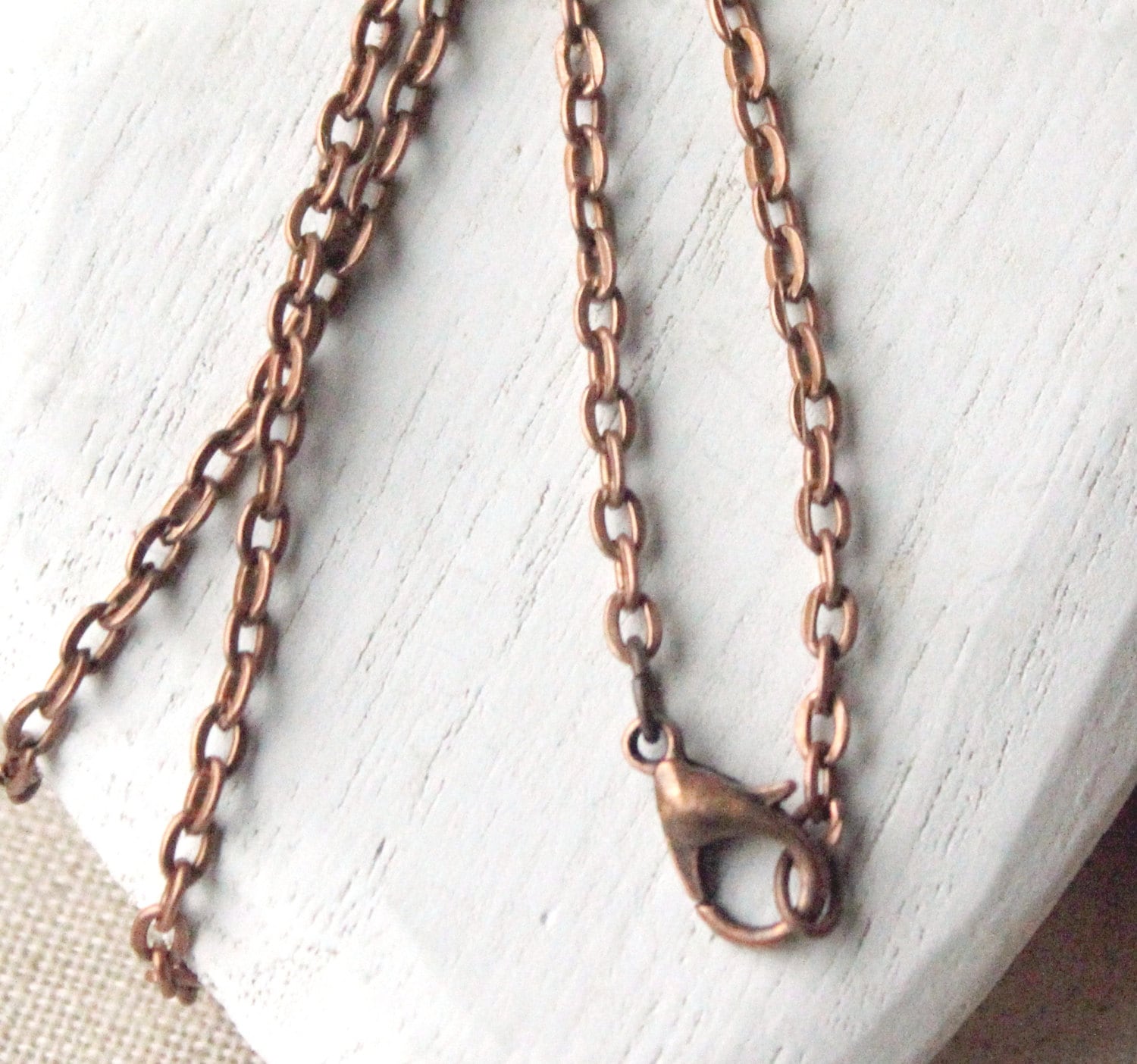 3 Stück DIY Kupfer Halsketten Roségold - 45 Cm Ketten Für Anhänger, Schmuckherstellung