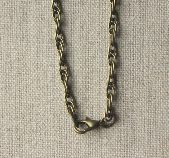 22 Mens brass chain Mens heavy chain necklace 22 inch Etsy
