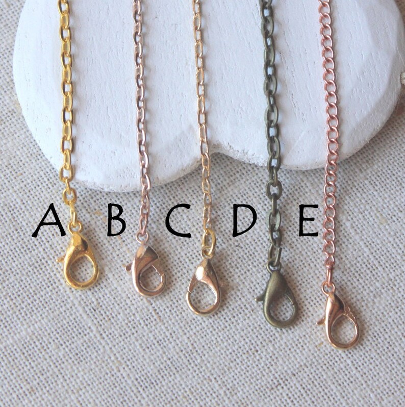 SET OF FINE Necklace Extender chains variety of gold plated Etsy