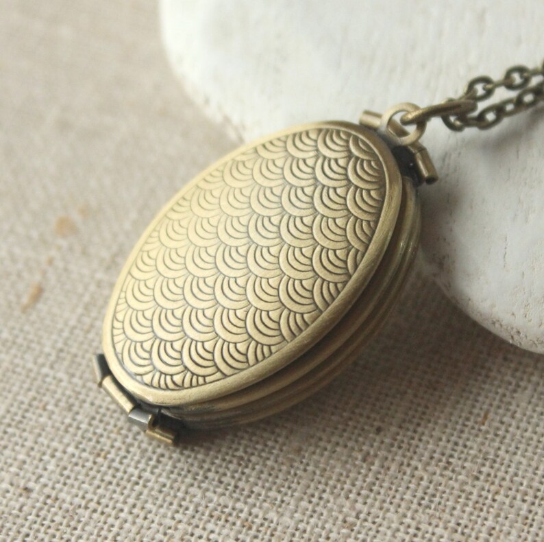 Folding locket Necklace Four part locket Necklace brass Etsy