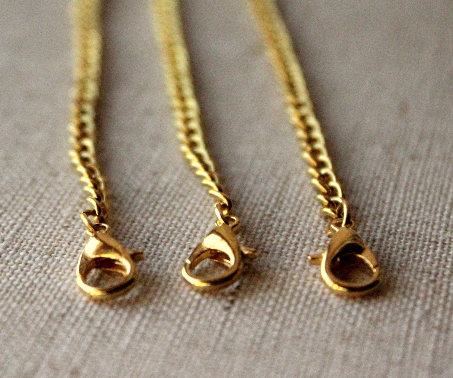 7 inch gold Extension chain 18cm gold plate extender for Etsy