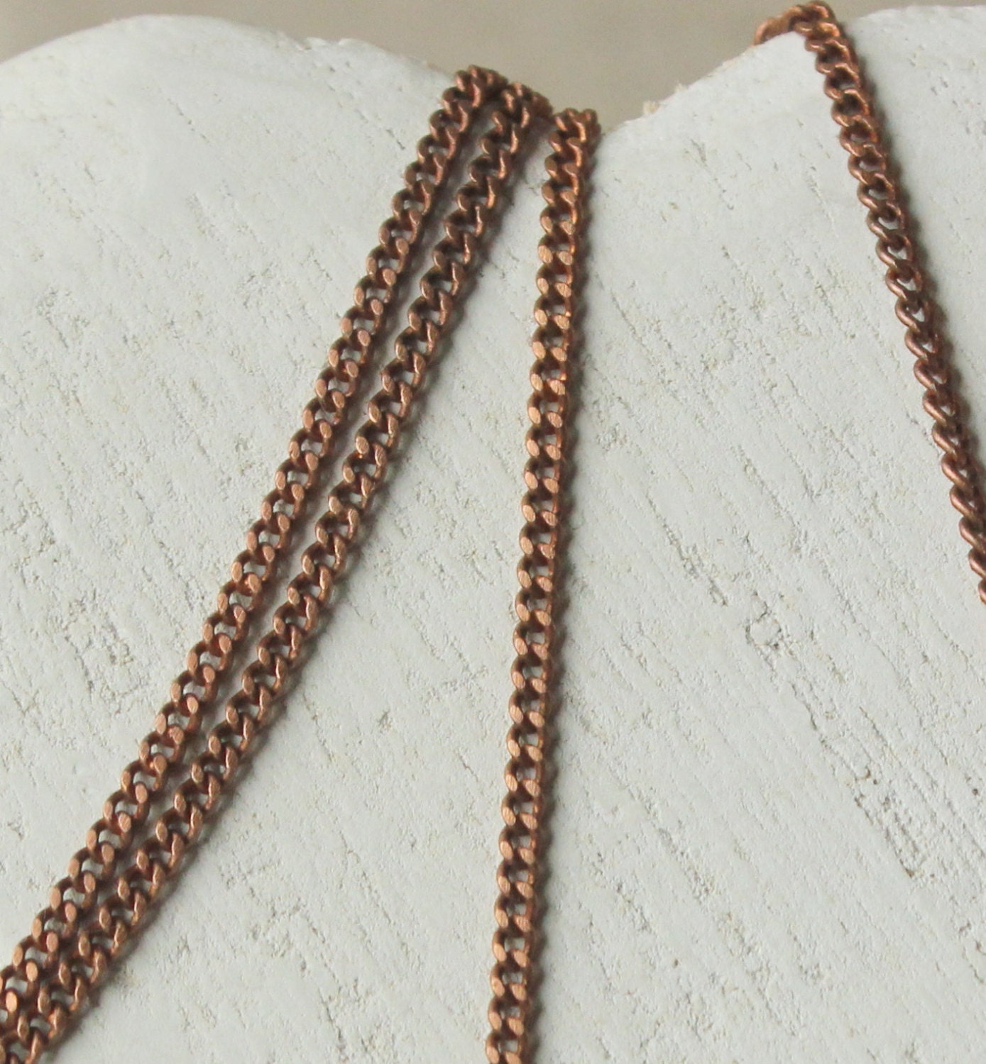 Very fine copper chain Choose 14 inch 36 inch dainty copper Etsy