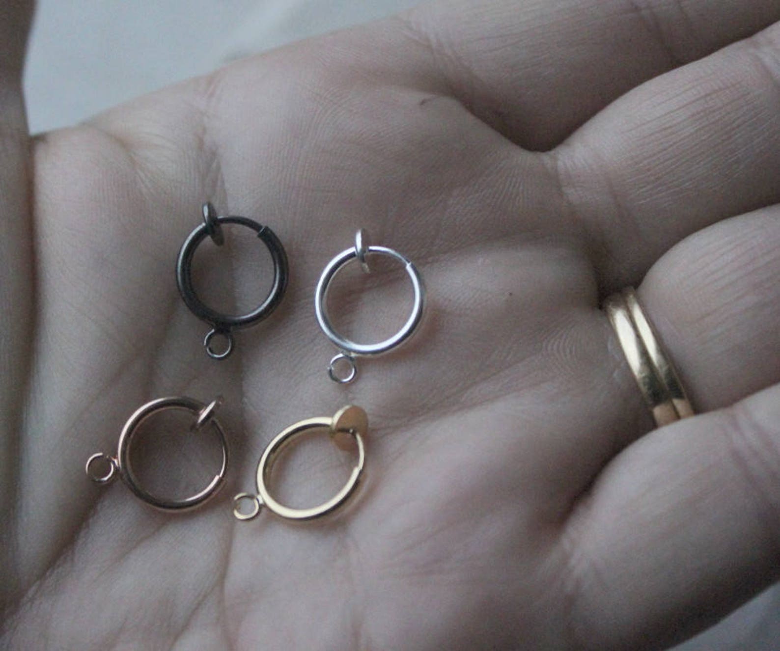 Hoop earrings Clip ons clip hoops dangle clip converters Etsy