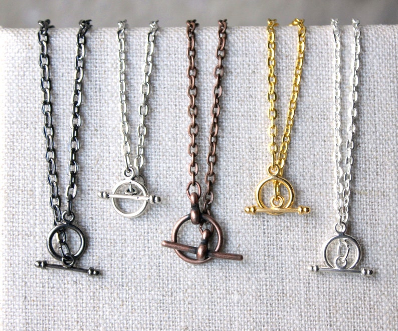 Toggle Clasp necklace SMALL toggle clasp 12 36 Etsy