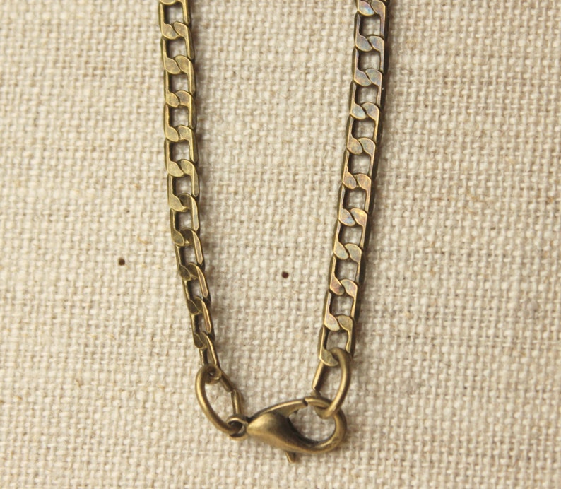 14 inch 36 inch antiqued real brass chain necklace unisex Etsy