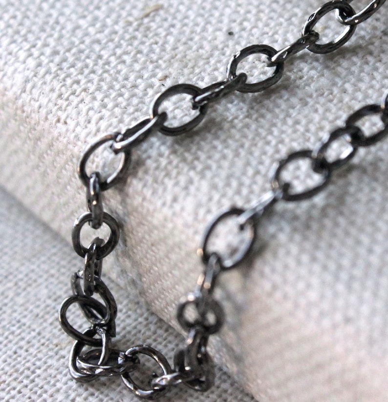 dark silver necklace chain