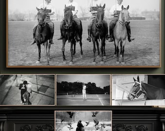 Vintage Black & White Photography: Ralph Lauren Polo, Tennis, City Romance Frame TV Art