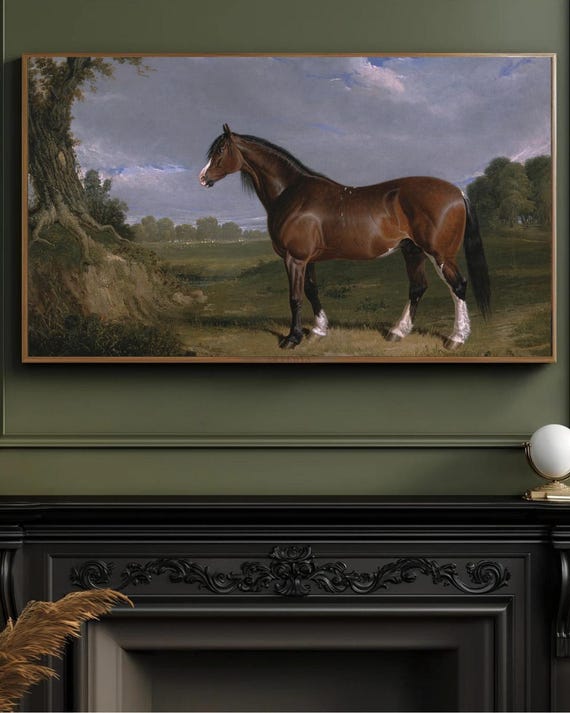 Frame TV Art Equestrian & Hunting Dog: Ralph Lauren Inspired (set