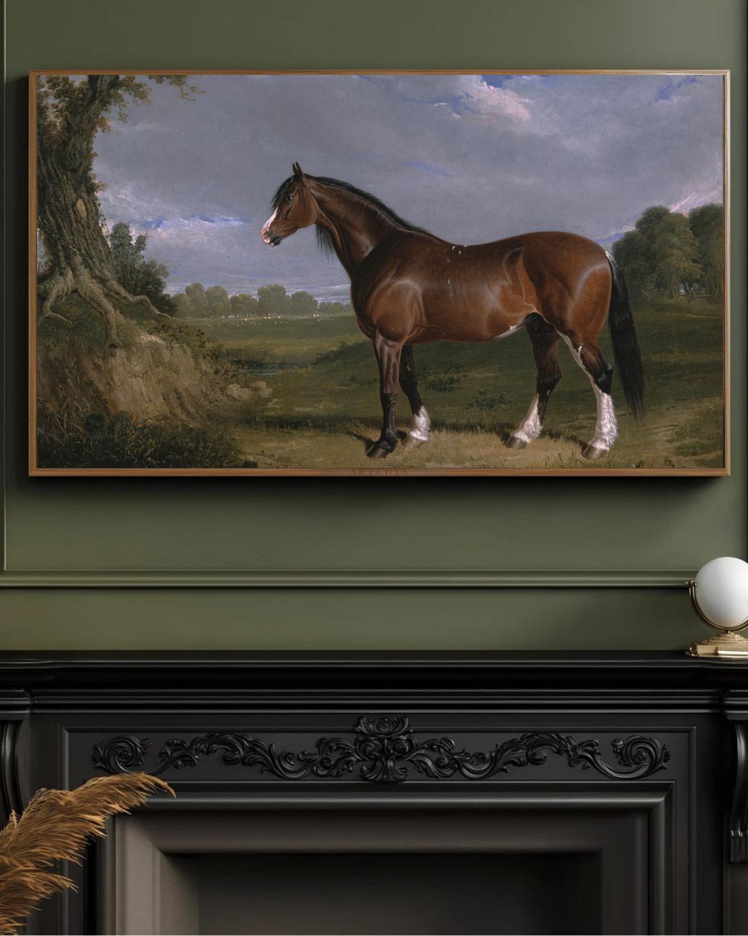 Frame TV Art Equestrian & Hunting Dog: Ralph Lauren Inspired (set