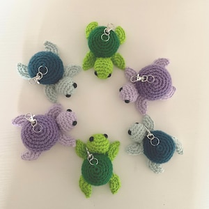 Gehaakte sleutelhanger schildpad