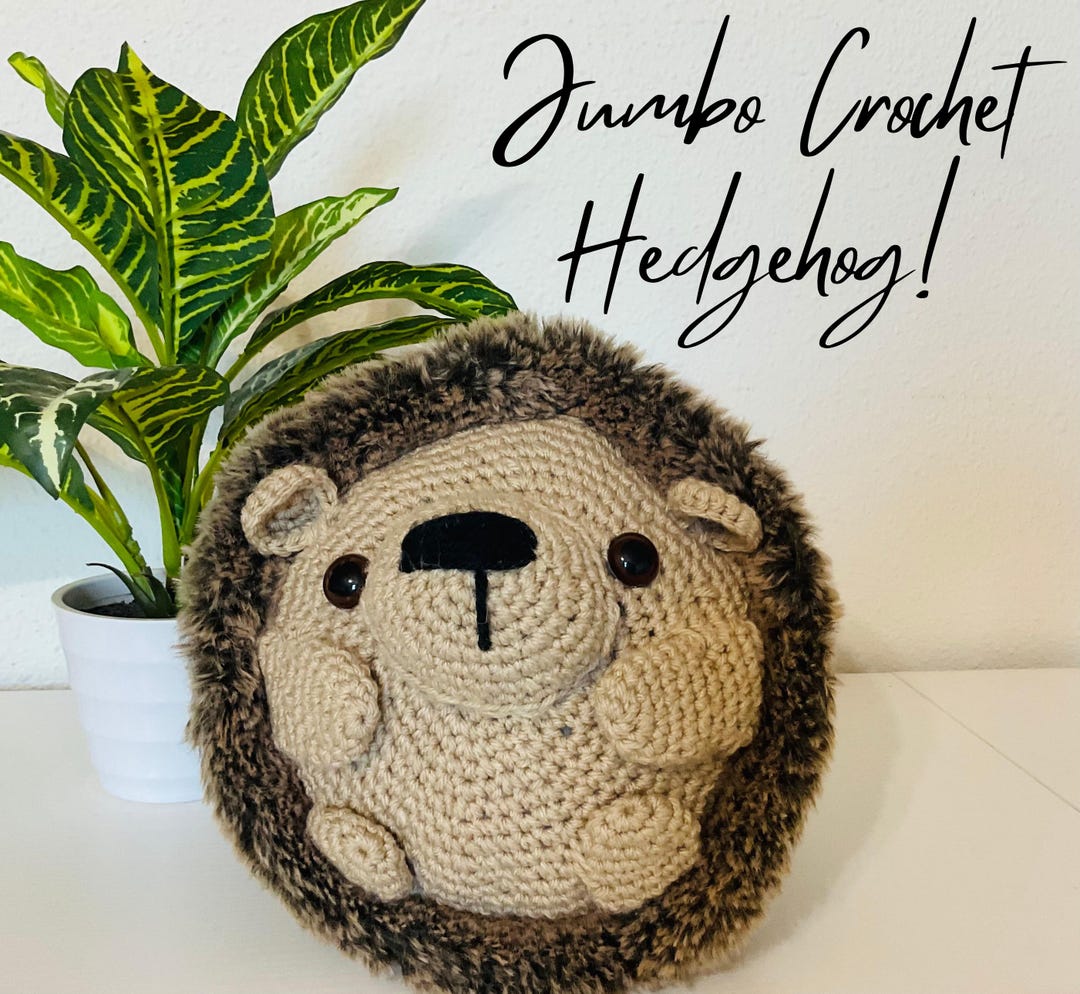 Jumbo Crochet Hedgehog - Etsy