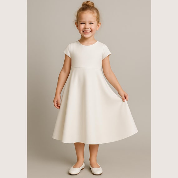 Girls Midi Dress Sewing Pattern: Birthday, Party (PDF) - Etsy