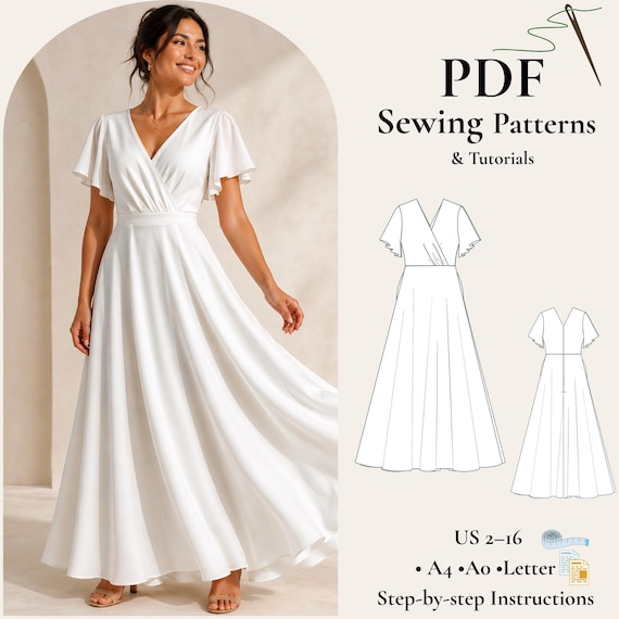 slim fit dress slacks Cowl Neck Maxi Dress Sewing Pattern