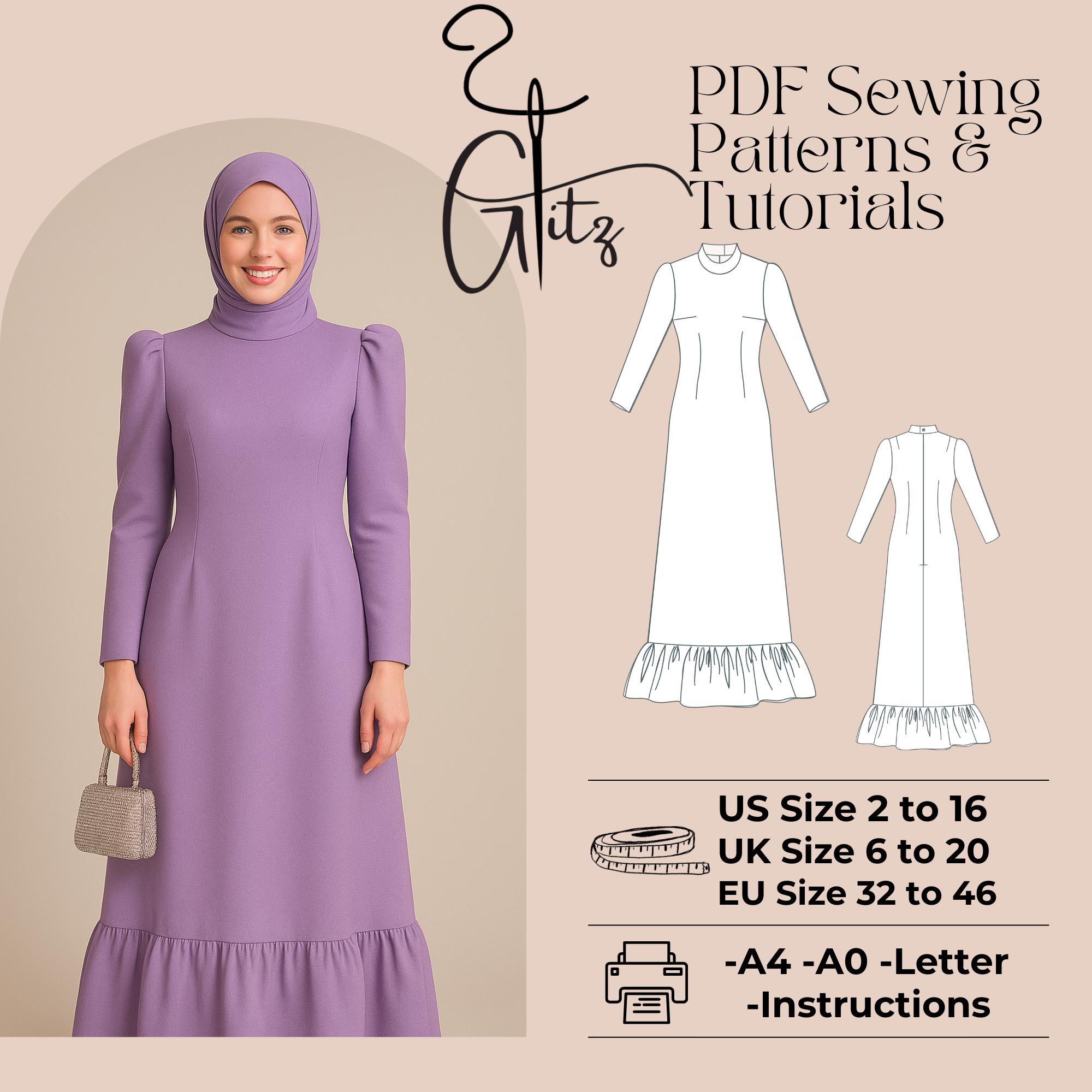 chinese dress ladies Hettie Dress - Party Dress Sewing Pattern