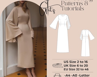 long sleeve pencil dress pattern Draped pencil dress