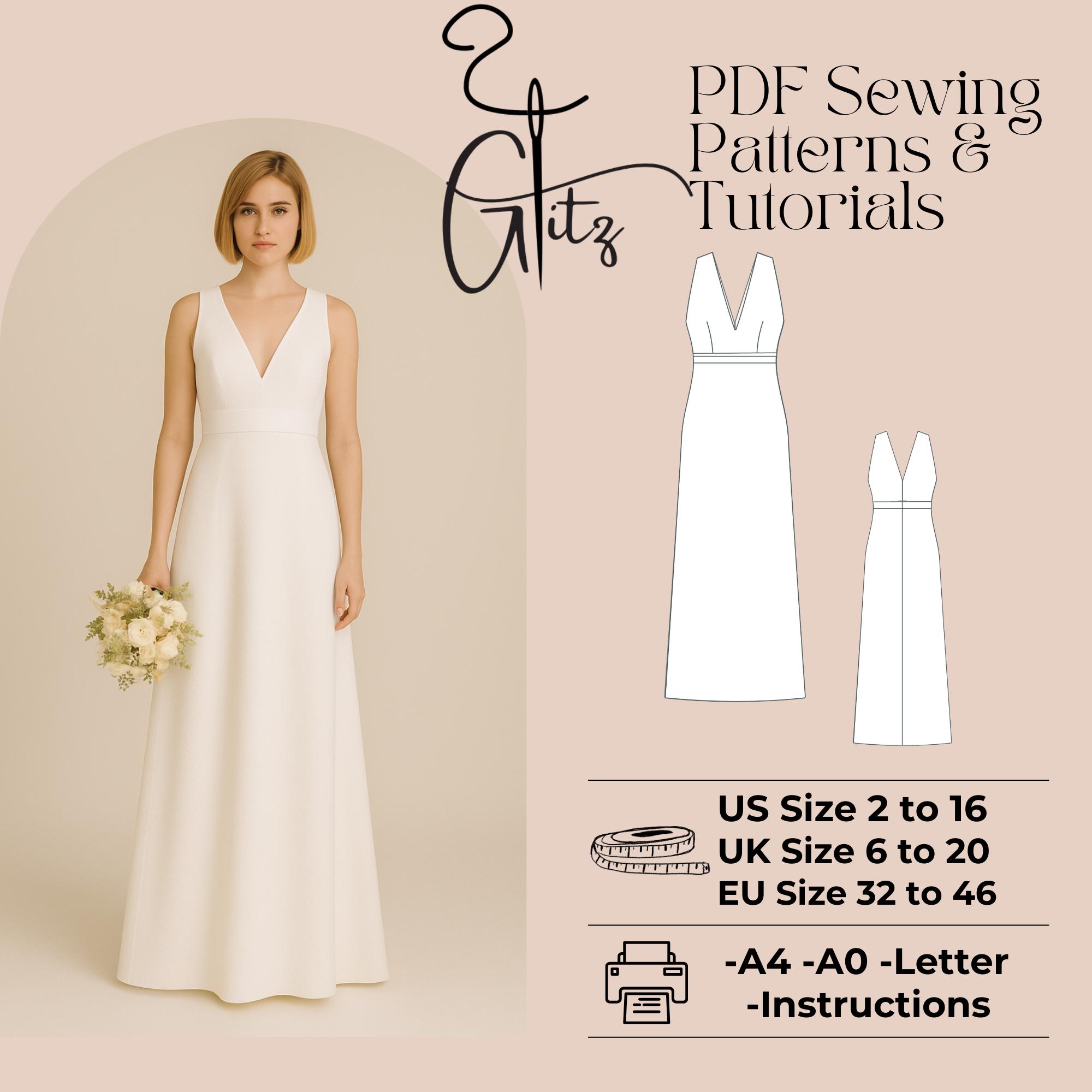 V Neck A Line Dress Sewing Pattern PDF, Flowy Dress Pattern, Summer Dress Pattern, Easy Sewing Pattern, Beginner Friendly, Women Dress - Etsy V Neck A Line Dress Sewing Pattern PDF, Flowy Dress Pattern, Summer Dress Pattern, Easy Sewing Pattern, Beginner Friendly, Women Dress - Etsy
