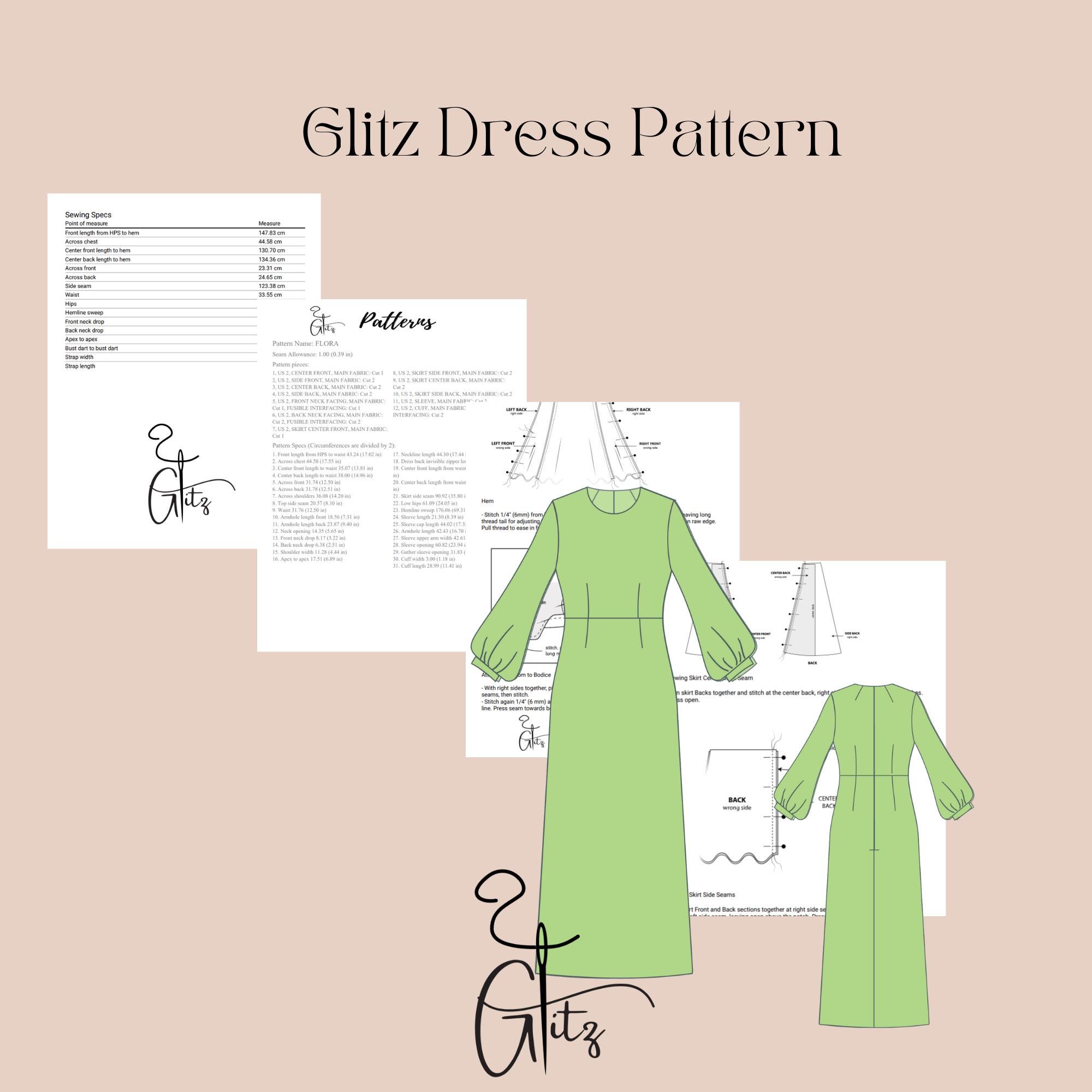 long sleeve a line dress pattern Folkwear 201 Prairie Dress – The Fold Line main image 0