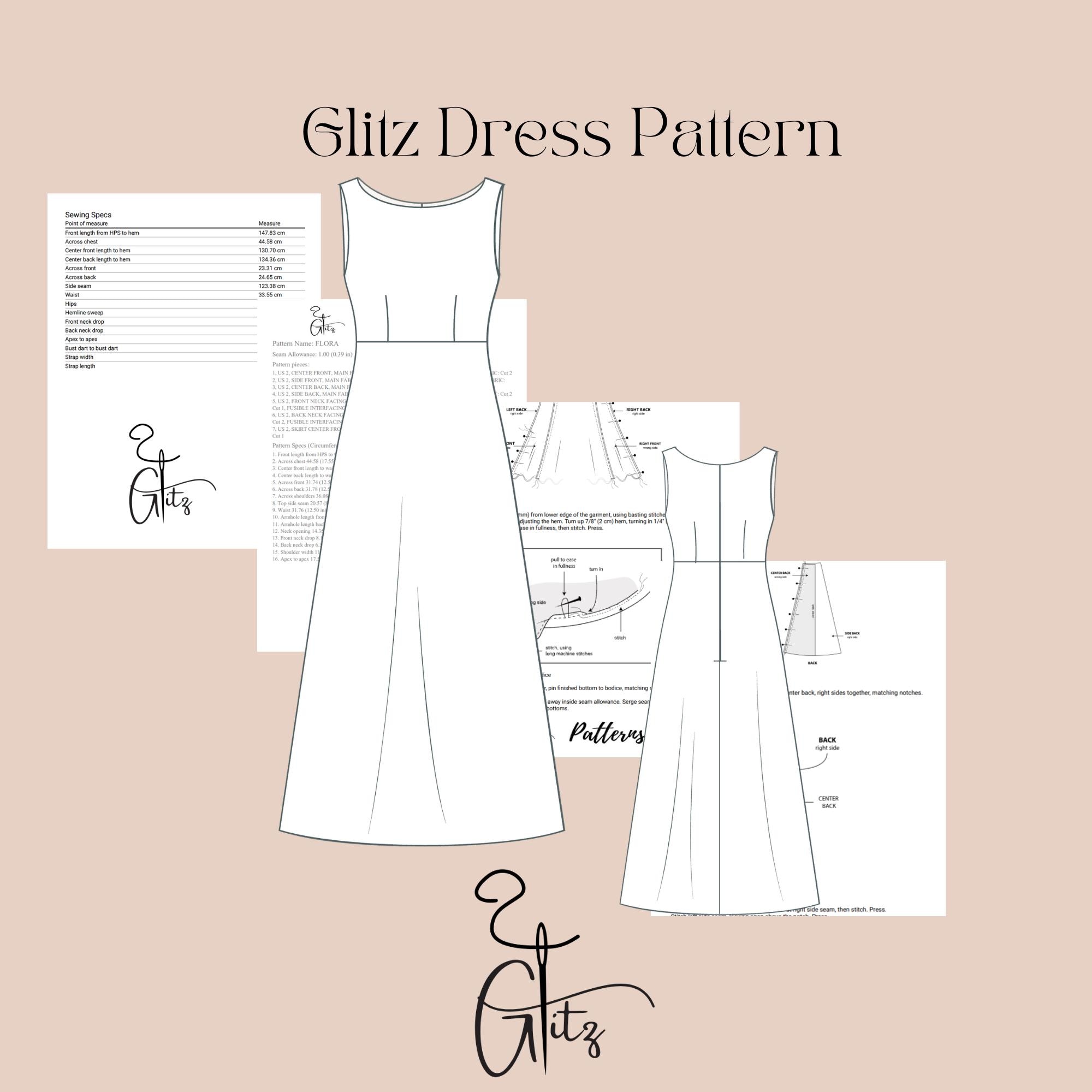 A-line Satin Evening Dress Sewing Pattern (PDF) - Etsy A-line Satin Evening Dress Sewing Pattern (PDF) - Etsy