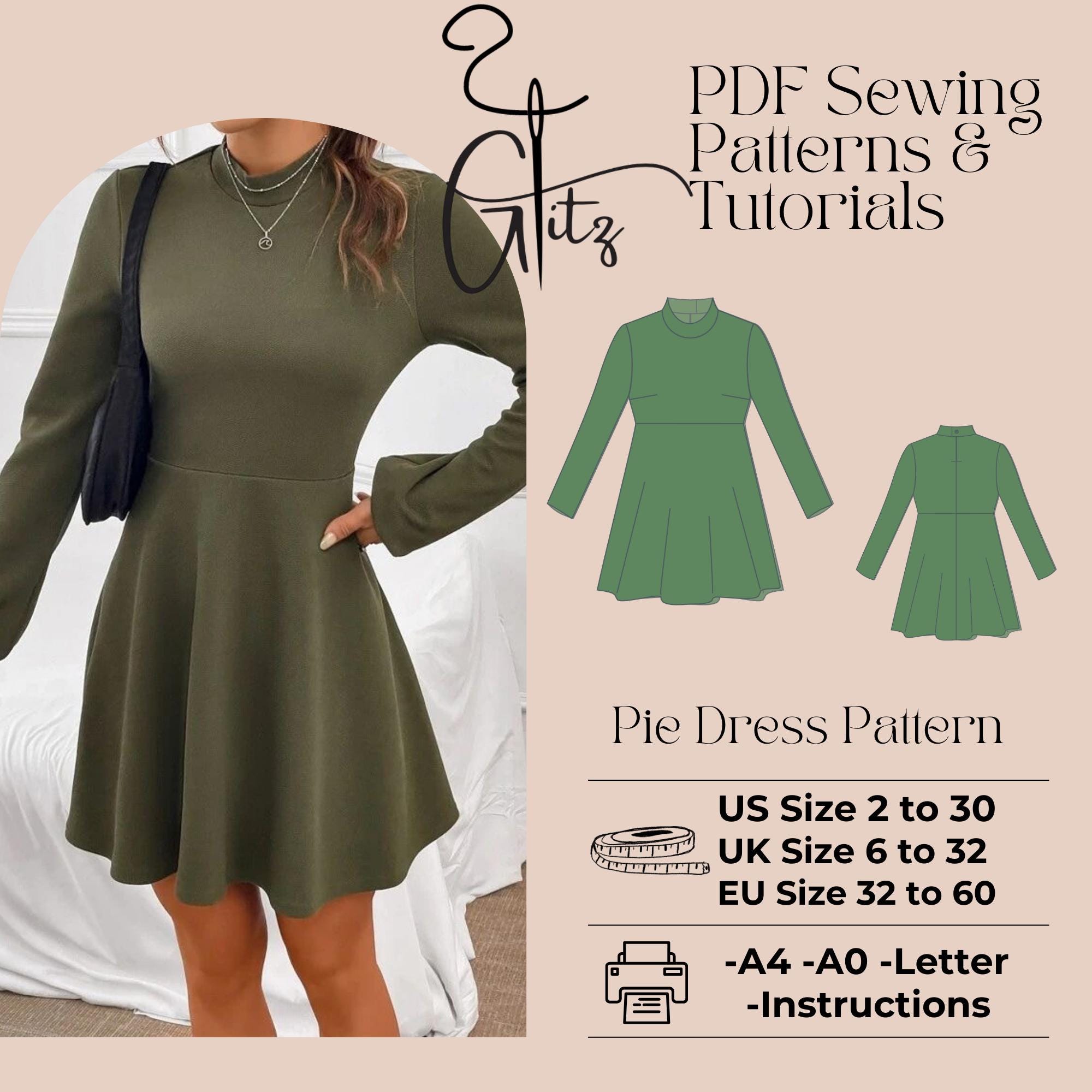 chinese dress ladies Breezy Dress Pattern (adult) main image 0