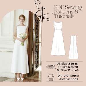 Simple Elegant Wedding Gown - Etsy