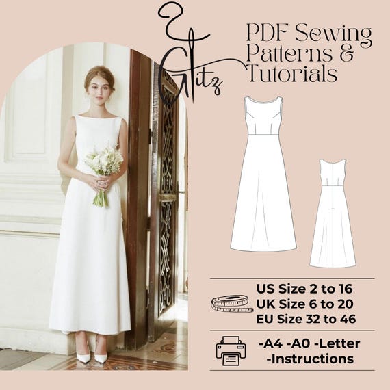 knee length dresses for ladies The Serena Maxi Dress - Simple Sew