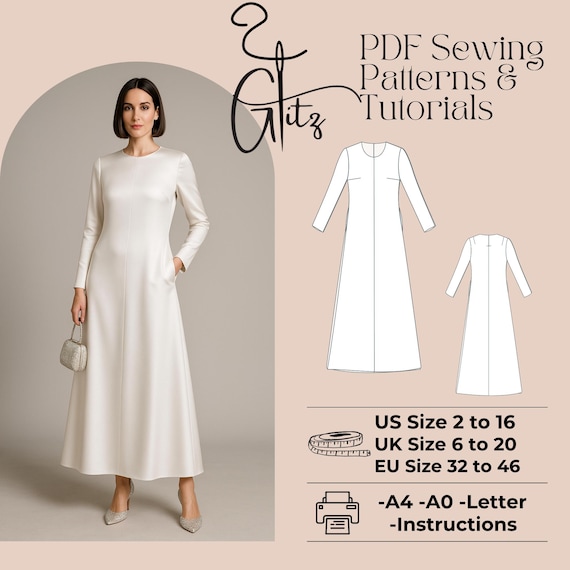 evening dress patterns uk Ball Gown Patterns For Bridesmaid Dresses Uk Vogue Sewing Pattern 1520 Misses' Evening Dress