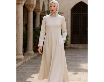 Maxi Dress Sewing Pattern: Modest Abaya, Hijab Style (PDF Pattern)