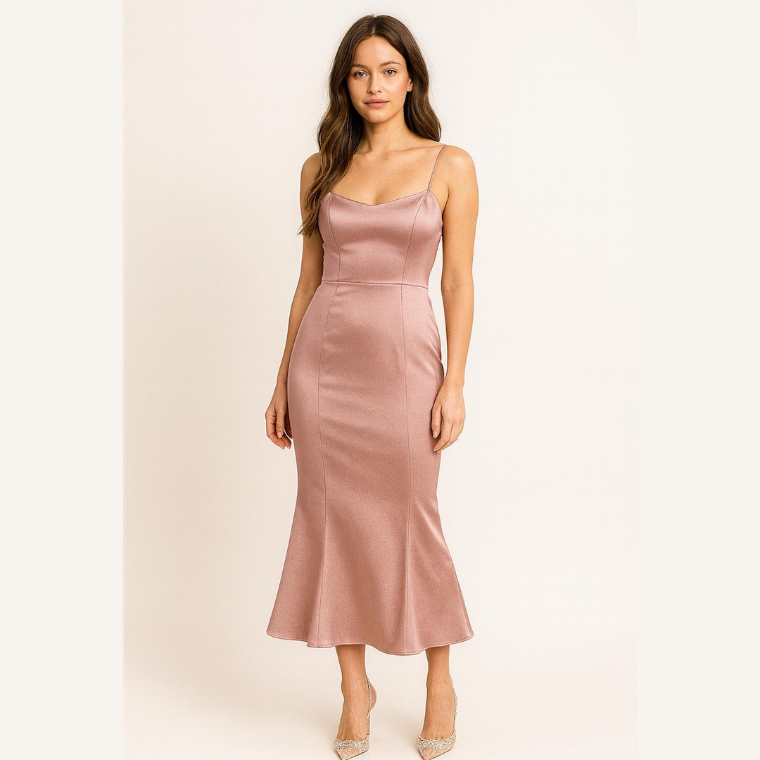 Midi Mermaid Evening Dress Sewing Pattern (PDF) - Etsy