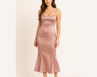chinese dress ladies Satin Layers Off-the-shoulder Mermaid Prom Evening Gown Patterns   loveangeldress