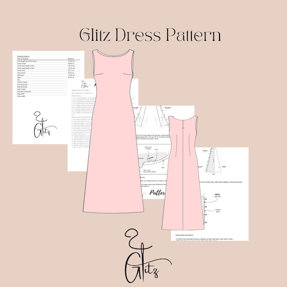 Alia Satin Maxi Evening Dress Sewing Pattern PDF Digital Pattern - Etsy Alia Satin Maxi Evening Dress Sewing Pattern PDF Digital Pattern - Etsy