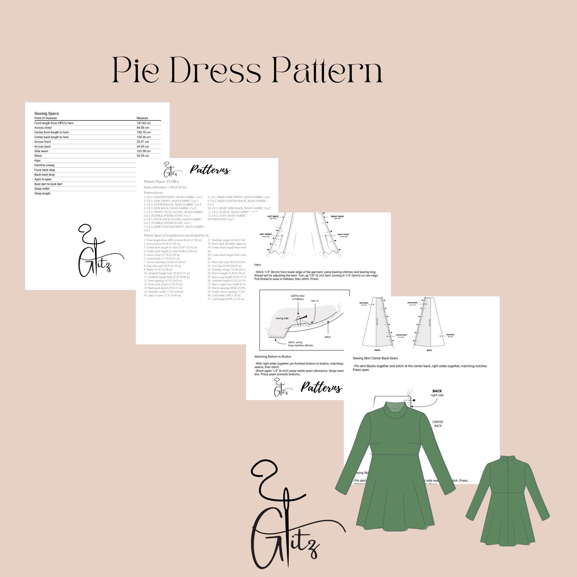 chinese dress ladies Timeless V-Neck Maxi Dress with Godet Skirt Sewing Pattern [Alessandra