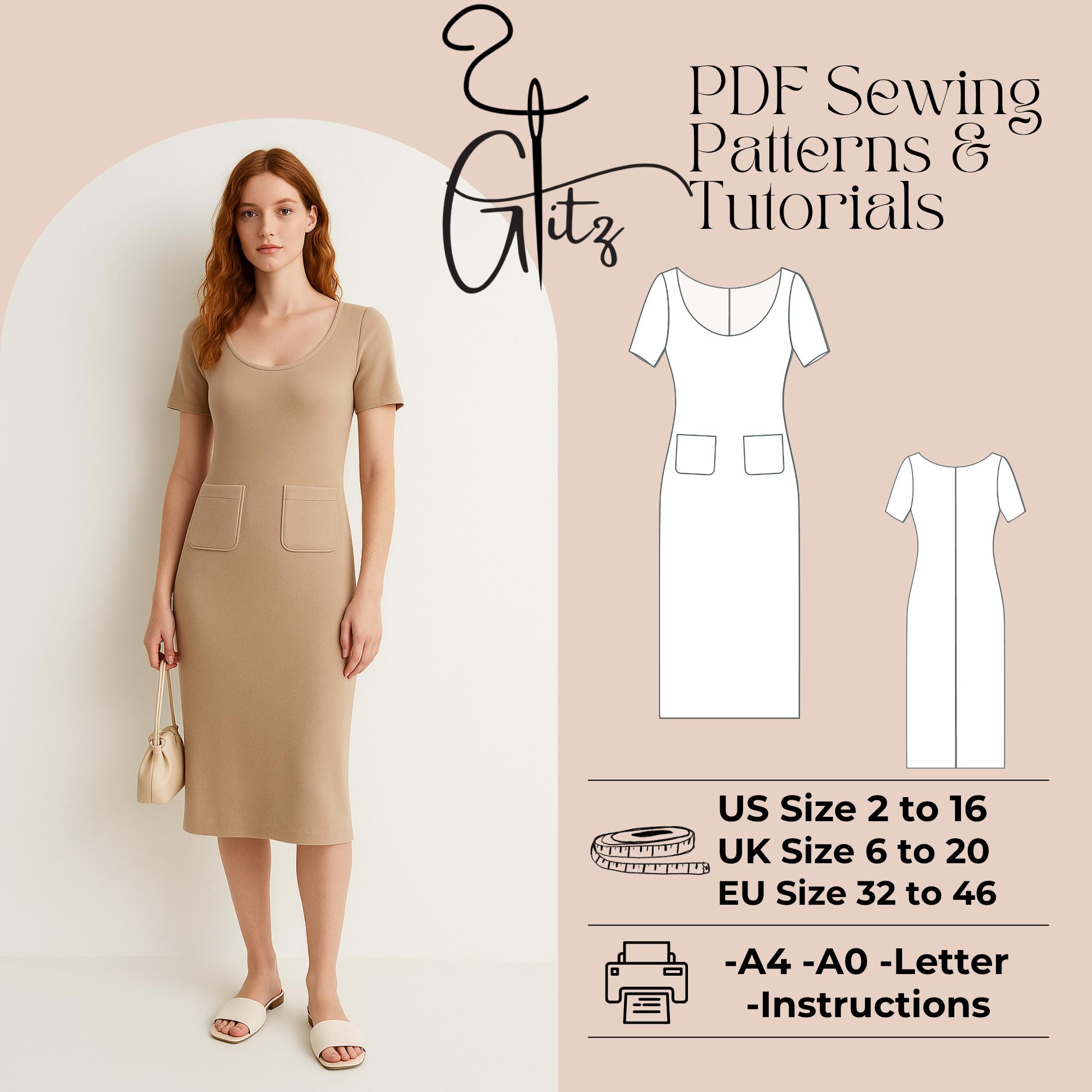 Knit Sheath Dress Pattern - Etsy Knit Sheath Dress Pattern - Etsy