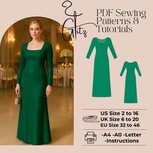3/4 Sleeve Formal Dresses - Etsy