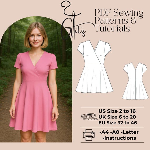 knit fit and flare dress pattern GREAT FITTING Fit & flare knit dress. EASY SEW. Spellbound (Pattern Emporium). 50% Off :)