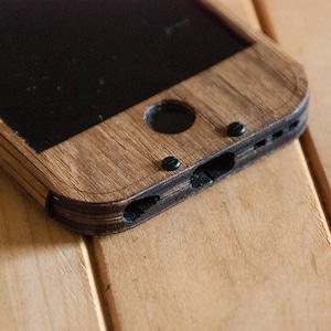 Teak Wood iPhone 7 Case - NEW! - Wood iPhone 6S Case / Wooden iPhone 6 Case - Available in Bamboo, Maple, Teak, Wenge, Walnut & more!