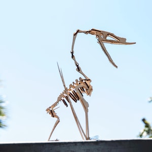 Pterosaur Skeleton Model / Puzzle - Laser-Cut Baltic Birch Dinosaur