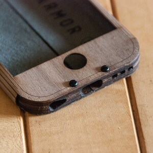 Walnut Wood iPhone 7 Case - NEW! - Wooden iPhone 6S Case / Wood iPhone 6 Case - Available in Bamboo, Maple, Teak, Wenge, Walnut & more!