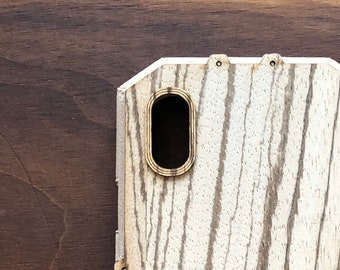 Zebrawood iPhone Case - Cyber Style - 3D Printed Frame - Voor iPhone 11, 11 Pro, 11 Pro Max, XS, XS Max, X &meer... Verkrijgbaar in Eiken, Teak +