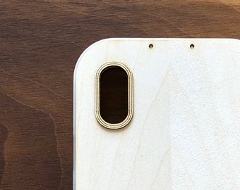 Maple iPhone Case - Lumberjack Style - 3D Printed Frame - Voor iPhone 11, 11 Pro, 11 Pro Max, XS, XS Max, X &meer... Verkrijgbaar in Teak, Oak+