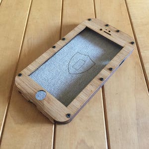 Bamboo iPhone Case - Removable - For iPhone 7, iPhone 6S & iPhone 6 - Flapjack Folding Style - Brand New!!