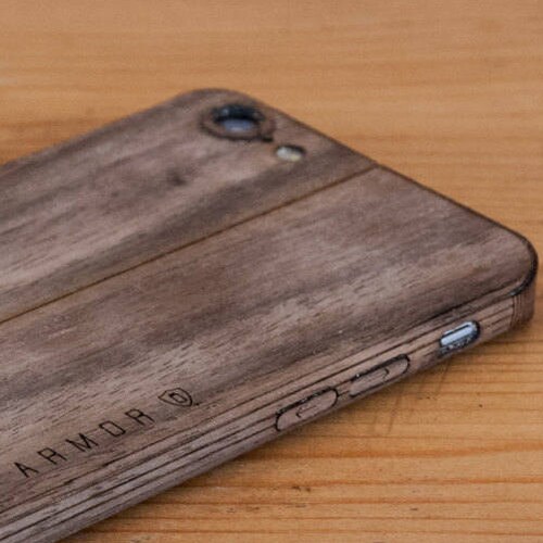 Walnut Iphone Case / Wrap Smooth Style Lumber Armor for Etsy