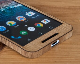 Real Wooden Phone Case for Google Nexus 6P! Available in Bamboo, Birch, Cedar, Maple, Oak, Teak, Walnut, Wenge, Zebrawood & more!