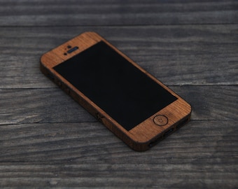 Etui Teak iPhone SE Wrap - Drewniane etui na iPhone'a 4, iPhone 4S, iPhone 5, iPhone 5S i iPhone SE